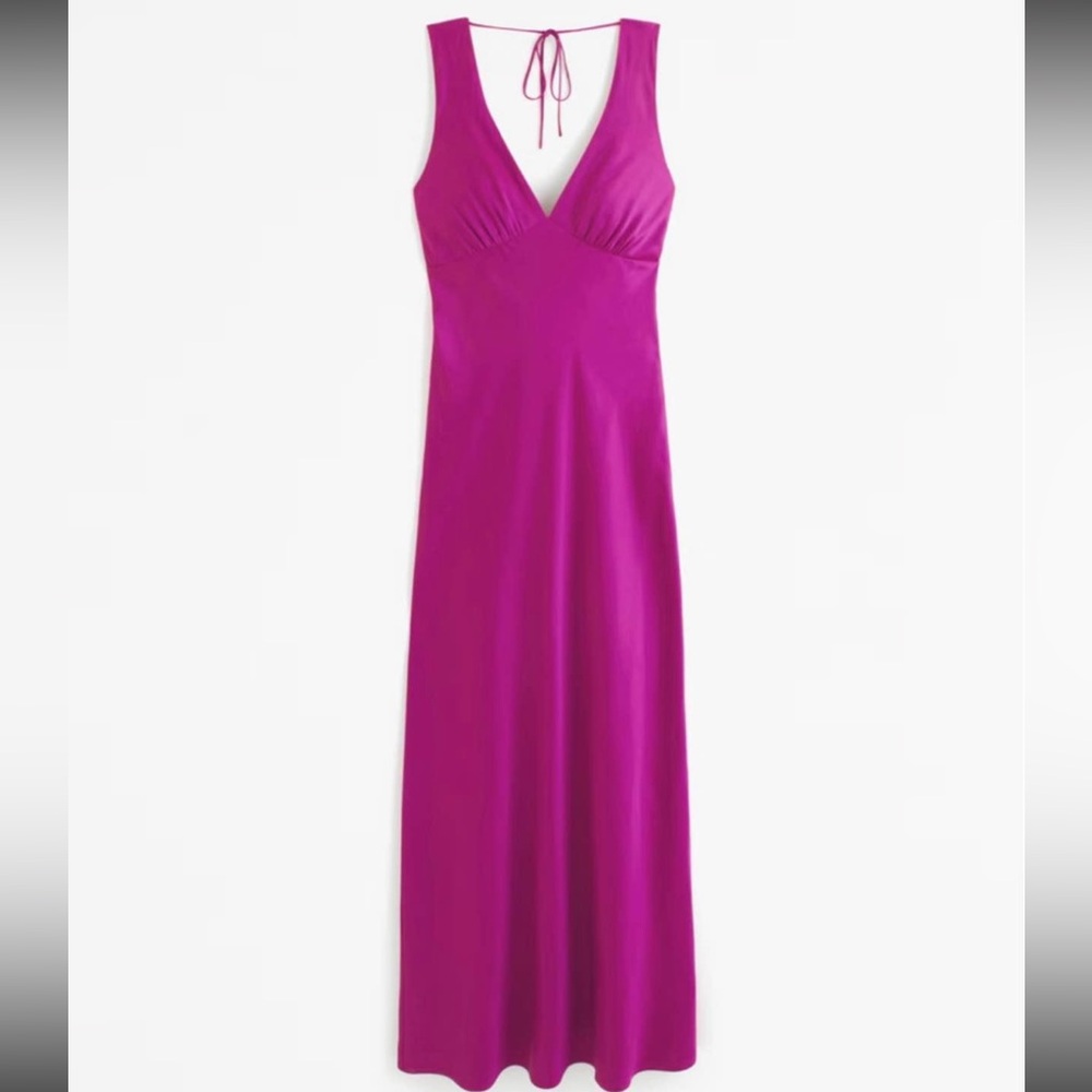 Abercrombie & Fitch Magenta Maxi Dress